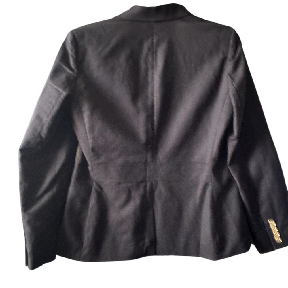 Ralph Lauren Black Blazer with Gold Embroidered Crest - Picture 3 of 8